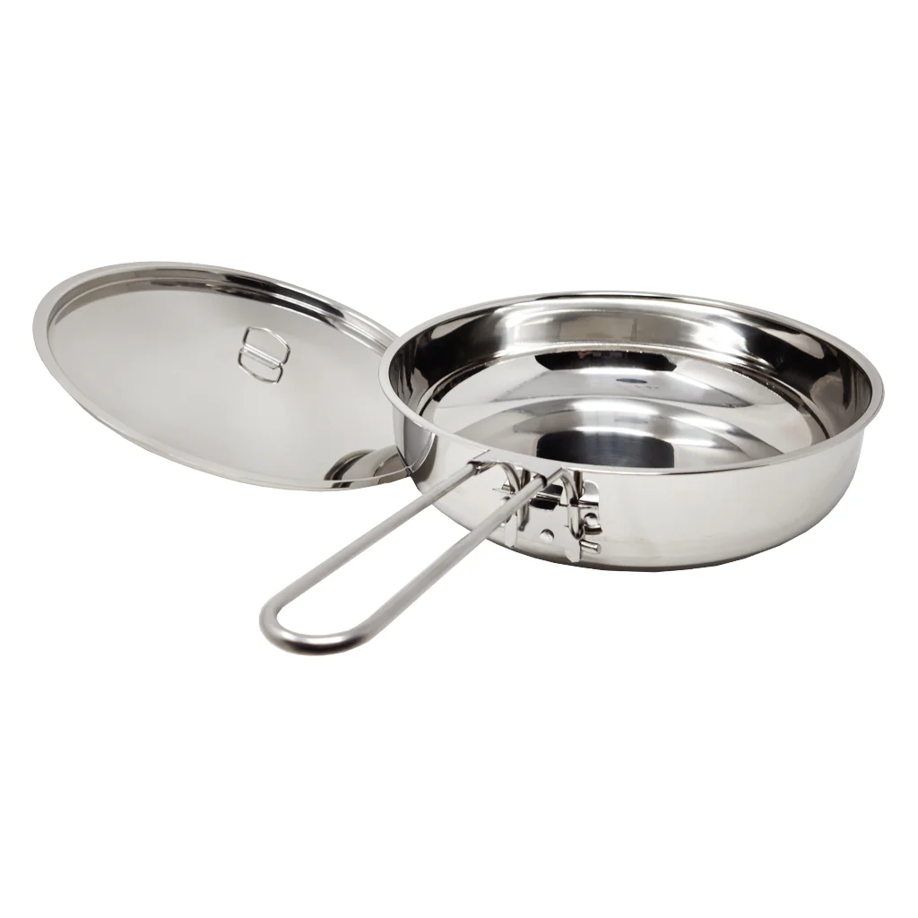 10" Stainless Steel Skillet and Lid - Image 7