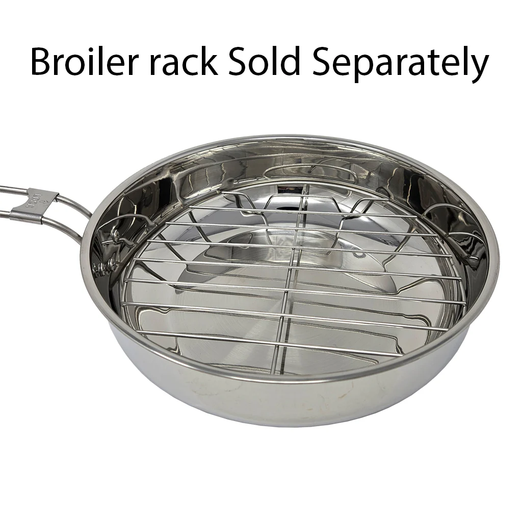 10" Stainless Steel Skillet and Lid - Image 9