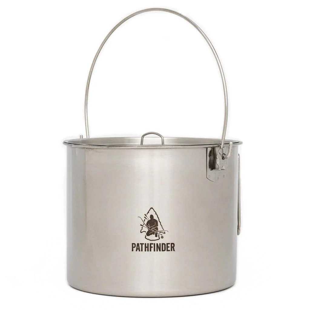 Stainless Steel 120oz. Bush Pot And Lid - Image 6