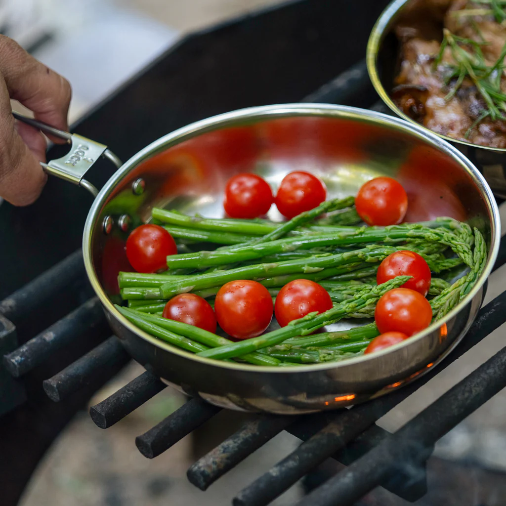 8" Stainless Steel Skillet and Lid - Image 15