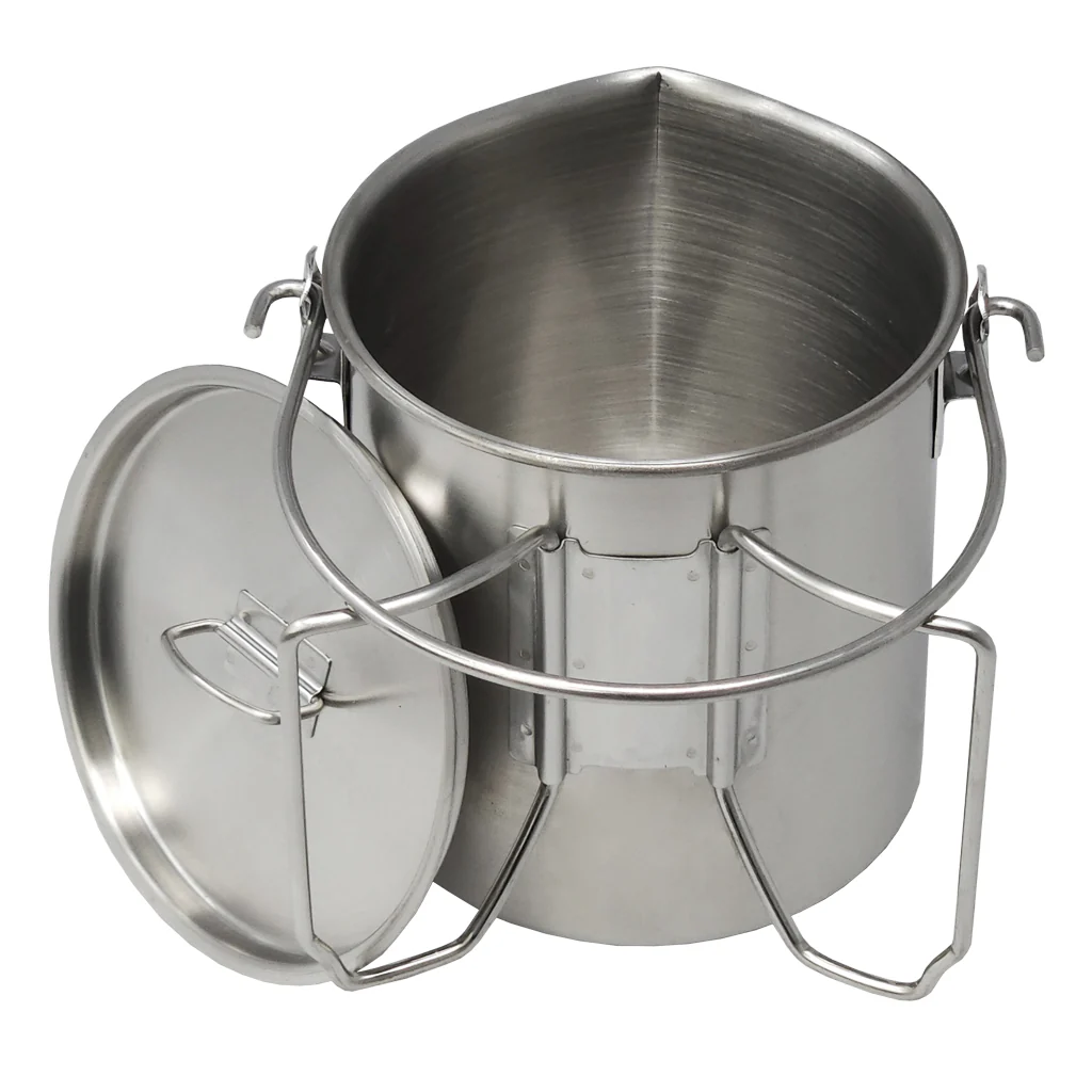 Stainless Steel 1QT. Bush Pot - Image 10